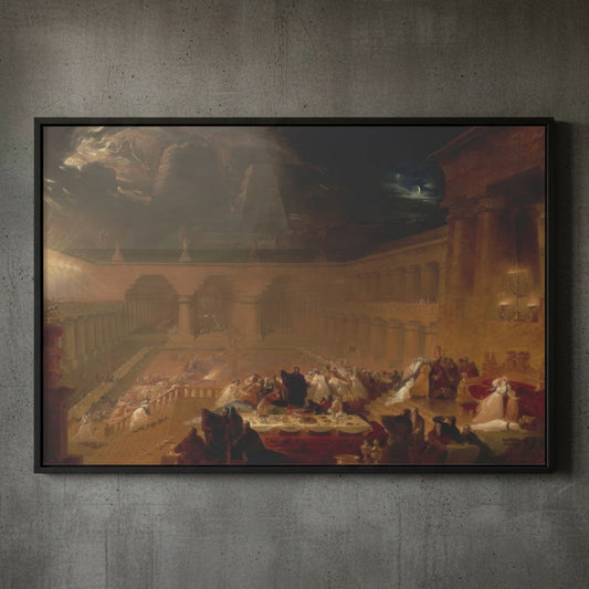 Belshazzar’s Feast – John Martin (1821) | Framed Canvas