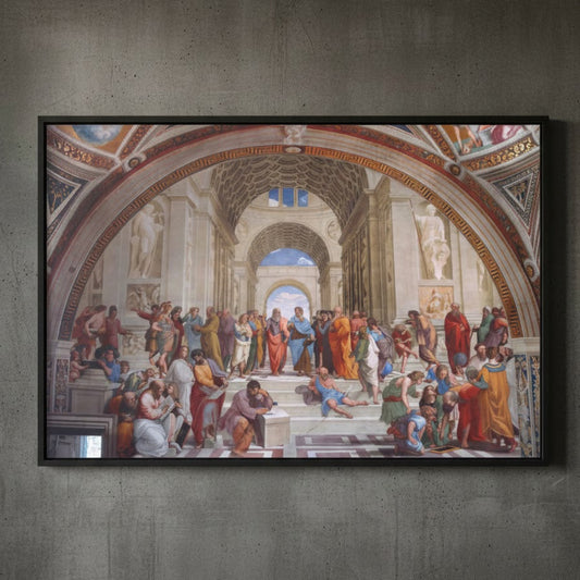 The School of Athens - Raphael (1511) | Framed Canvas